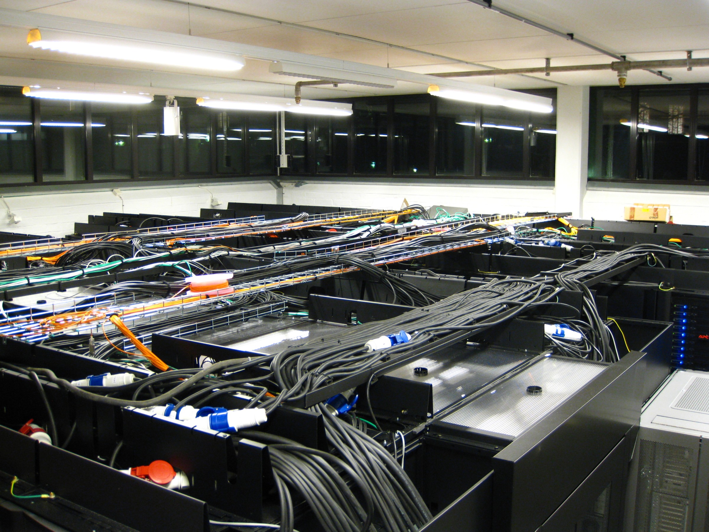 Server racks in the PDC server room at KTH in Stockholm in 2010